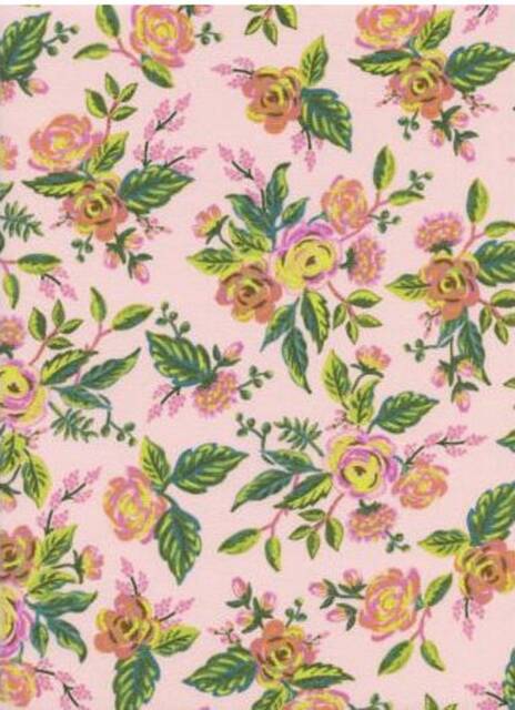Pink & Green Changing Pad Cover Rifle Paper Co. Rose Nursery - image 1
