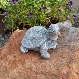 Handcrafted Turtle Cement Statue - thumbnail 1