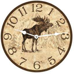 Rustic Moose Clock - thumbnail 3