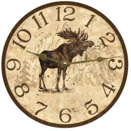 Rustic Moose Clock - thumbnail 2