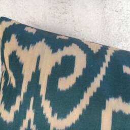 Silk Ikat Lumbar Pillow Cover - 10x24, Handwoven Decorative Cushion - thumbnail 2