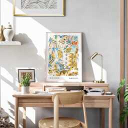 Antonio Gaudi Tiles Art Print Spanish Ceramic Pattern Wall Decor - thumbnail 2