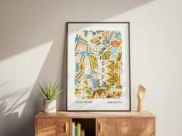 Antonio Gaudi Tiles Art Print Spanish Ceramic Pattern Wall Decor