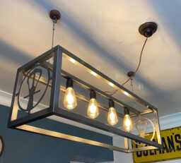 Industrial Steel Light Fitting/Large/ Kitchen Dining Room Home Decor