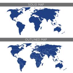 Large World Map Wall Decal - Vinyl Art Stickers For Classroom, Kids Room - thumbnail 3