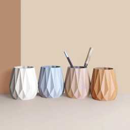 Pencil Potdesk Organizer Made With Recycled Materials, Idea For Office Accessories, Storage & Decoration, Scandinavian Design, Gift Home - thumbnail 2