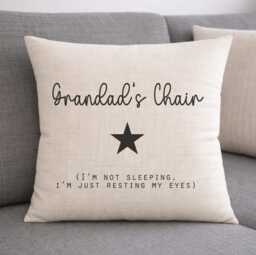 Personalised Grandads Cushion - Fathers Day Gift For Dad & Grandpa Birthday Present Granddaugher Grandson Christmas Gifts - thumbnail 1
