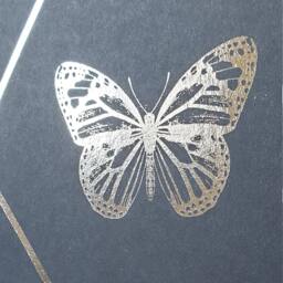 A4 Metallic Foil Butterfly Wall Art, Boho Print in Copper, Gold, Silver Or Rose Gold - thumbnail 2
