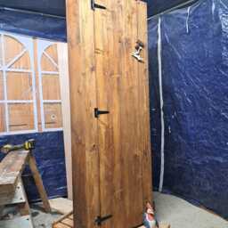 Vintage Cupboard, Kitchen Larder, Pantry, Hallway Storage Cabinet. Reclaimed Wood - thumbnail 2