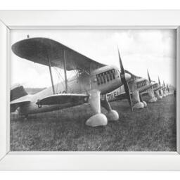 Vintage Airplane Print Antique Military Aviation Wall Art - thumbnail 2