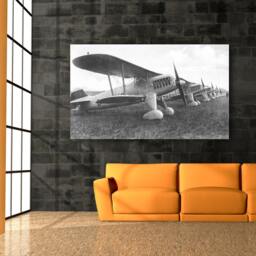 Vintage Airplane Print Antique Military Aviation Wall Art - thumbnail 4