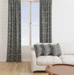 Custom Made William Morris Orchid Bluebell Blackout/Lining Curtains Pinch /Triple/Double Pleat