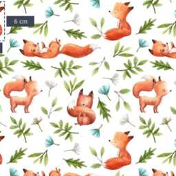 Fox Pattern Tube Lamp - Ideal Christmas/Birthday Gift Idea, Baby/Child's Room Decor - thumbnail 3