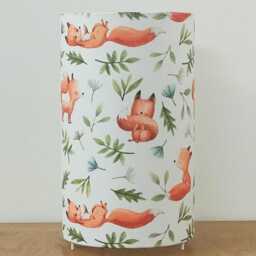 Fox Pattern Tube Lamp - Ideal Christmas/Birthday Gift Idea, Baby/Child's Room Decor - thumbnail 4