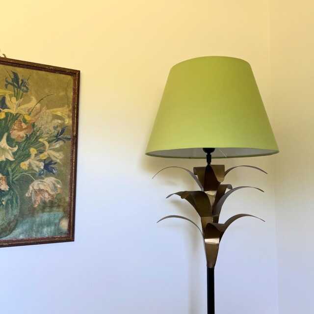 Sage Cotton Coolie Lampshade, Empire Sage Green Ceiling Light Shade - image 1