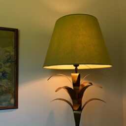 Sage Cotton Coolie Lampshade, Empire Sage Green Ceiling Light Shade - thumbnail 2