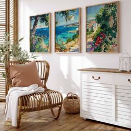 Set Of 3 Cyprus Travel Prints, Posters, Cypriot Wall Art, Gift, Art - thumbnail 3