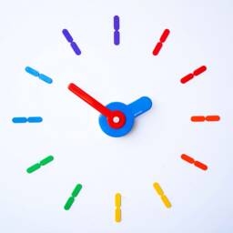 Ontime Wall Clock, V1M No Drilling Wall, Rainbow, 56-60 cm. - 19.5-24.4 Inch Design Award - thumbnail 2
