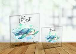 Swim Teacher Plaque. 2 Sizes To Choose From, Personalised Or Not Personalised. Gift, Thank You Gift - thumbnail 1