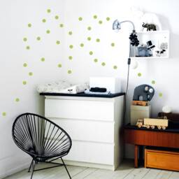 Kids-Room Polka Dot Wall Stickers 3cm 4cm & 5cm, Peel & Stick Dots Decal, Nursery Home Wall-Decor - thumbnail 4