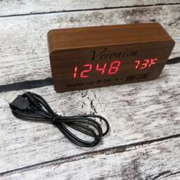 Personalized Wooden Clock, Customized Alarm Engraved House Warming Gift, Bridesmaids, Promotion, Birthday, Christmas, Friends, Decor - thumbnail 2
