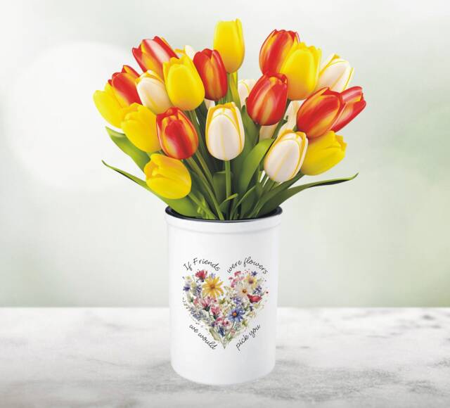 If Friends Were Flowers We Would Pick You Birthday Vase Gift For Special Friend, Tulip From Thank Friendship - image 1