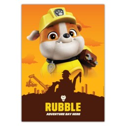 Paw Patrol Print - Rubble Adventure Bay Hero Poster Wall Art - thumbnail 3