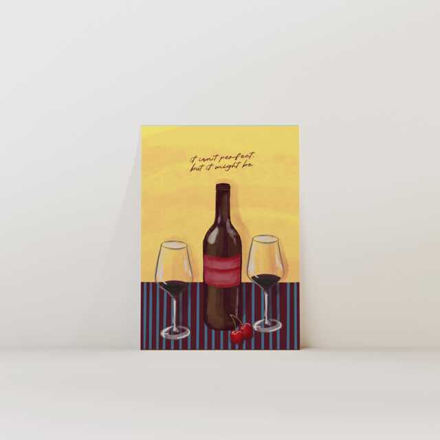 It Isn't Perfect, But Might Be - Physical Print, Olivia Dean Wall Art, Dorm Trending Art Print, Unframed - image 1