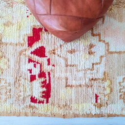 Authentic Yellow Boujaad Rug, Vintage Moroccan 5.6 Ft X 13.2 - thumbnail 4