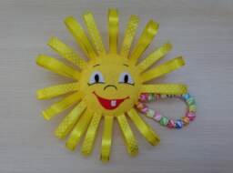 Squeaker Toy, Soft Sun, Toy For The Baby, Gift To Felt Toy, Baby Original Design, Plush Stuffed Beanbag - thumbnail 1
