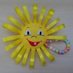 Squeaker Toy, Soft Sun, Toy For The Baby, Gift To Felt Toy, Baby Original Design, Plush Stuffed Beanbag - thumbnail 4