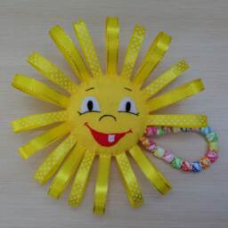 Squeaker Toy, Soft Sun, Toy For The Baby, Gift To Felt Toy, Baby Original Design, Plush Stuffed Beanbag - thumbnail 3
