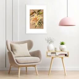 Antique Botanical Art Print Poster Vintage Wall Flowers Floral Lilies Lily Nature Leaf Pretty Illustration Old Victorian Herbs Beautiful - thumbnail 3