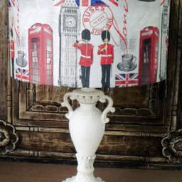 London Lampshade Retro Hip City Lamp Shade Light Red White Blue Union Jack - thumbnail 2