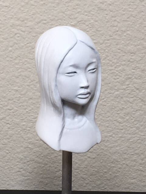 White Girl Bust Sculpture - image 1