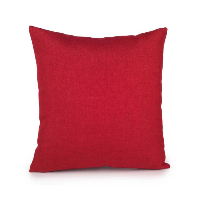 Red Farmhouse Pillow, Decorative Throw Pillow Cover, Sparkles Cushion Cover Case, Accent Boho Toss Pillow, Linen Blend - image 1