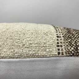 Vintage Kilim Pillow Cover, Bohemian Turkish Handwoven Throw, 16x16 - thumbnail 4