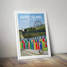 Barry Island Print - Travel Poster South Wales - thumbnail 3