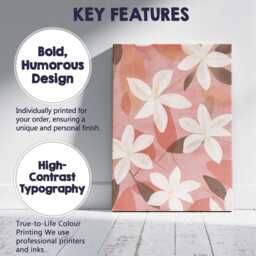 Blush Pink Magnolia Floral Pattern White Blossom Botanical Art Canvas Wall Print Decor Picture Ready To Hang - thumbnail 2