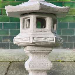 Japanese Pagoda Statue Concrete Lantern Sculpture Stone Figurine Asian Decoration Handmade Zen Garden Art - thumbnail 4