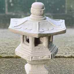 Japanese Pagoda Statue Concrete Lantern Sculpture Stone Figurine Asian Decoration Handmade Zen Garden Art - thumbnail 3