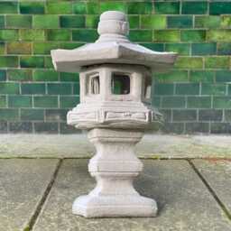 Japanese Pagoda Statue Concrete Lantern Sculpture Stone Figurine Asian Decoration Handmade Zen Garden Art - thumbnail 1