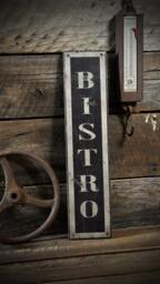 Rustic Vertical Bistro Sign, Kitchen Wall Decor - thumbnail 1