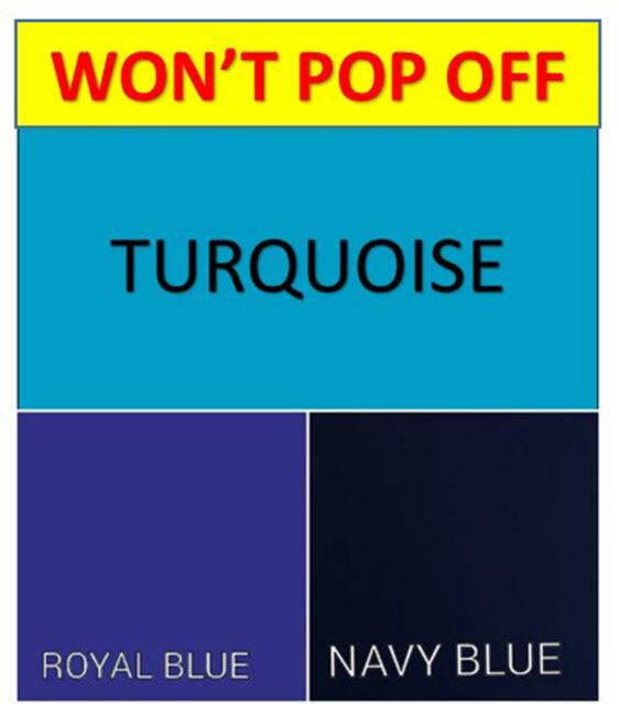 Won't Pop Off Split King/California Sheets Turquoise, Royal Blue, Navy Blue Deep Pocket - image 1