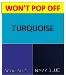 Won't Pop Off Split King/California Sheets Turquoise, Royal Blue, Navy Blue Deep Pocket - thumbnail 1