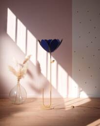 Floor Lamp & Lampshade Double Flower - Royal Blue - thumbnail 1