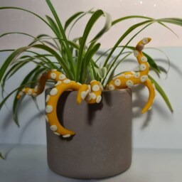 One Extra Octopus Tentacle, Plant Pot Decoration, Fairy Garden, Glow in The Dark, Kraken - thumbnail 3