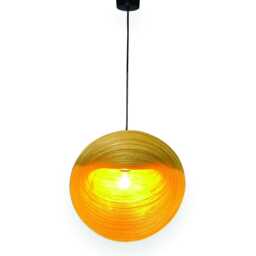Bamboo Sea Shell Lampshade 40cm, Large Single Pendant Light - thumbnail 2