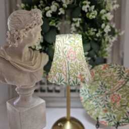 Beautiful Decoupaged William Morris Inspired Sweet Briar Usb Rechargeable Table Lamp. Indoor/Outdoor Lamp.cordless Lamp.portable - thumbnail 4