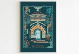 "Poster ""The Saint-Georges Swimming Pool/Les Rennais" - thumbnail 1